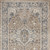 5' X 7' Beige And Grey Oriental Power Loom Non Skid Area Rug