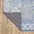 8' Blue and Gray Oriental Power Loom Runner Rug