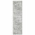 Homeroots Home Decor 2 X 8 Inch Oriental Printed Stain Resistant Non Skid Runner Rug, Sage Green Grey Ivory and Silver