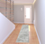 2' X 8' Gray And Ivory Oriental Printed Stain Resistant Non Skid Runner Rug