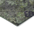 8' X 10' Green Charcoal And Black Floral Washable Indoor Outdoor Area Rug