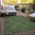 3' X 5' Olive Green And Green Floral Washable Indoor Outdoor Area Rug