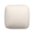 18" Ivory Polyester Cube Outdoor Pouf Ottoman