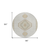 8' Ivory Gray And Brown Round Oriental Washable Indoor Outdoor Area Rug
