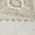8' Ivory Gray And Brown Round Oriental Washable Indoor Outdoor Area Rug