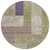 8' Green Purple And Pink Round Geometric Washable Indoor Outdoor Area Rug