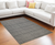 9' X 12' Gray And Ivory Hand Woven Area Rug