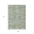 9' X 12' Sage And Gold Medallion Washable Indoor Outdoor Area Rug