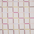 24" White Check Cotton Blend Throw Pillow With Embroidery
