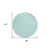 8' Teal Blue And Aqua Round Floral Washable Indoor Outdoor Area Rug