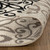 5' Brown Black And Gray Medallion Square Rug