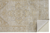 7' X 10' Gold And Ivory Floral Medallion Area Rug