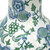19" White Blue And Green Floral Urn Porcelain Table Vase