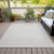 8' X 10' Beige And Brown Geometric Washable Indoor Outdoor Area Rug