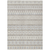 8' X 10' Ivory Beige And Taupe Quatrefoil Washable Indoor Outdoor Area Rug