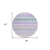 8' Lavender Pink And Lime Green Round Southwestern Washable Indoor Outdoor Area Rug