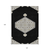 10' X 14' Black Gray And Ivory Oriental Washable Indoor Outdoor Area Rug