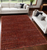 5' X 7' Red and Gray Power Loom Area Rug