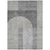 10' X 14' Gray Silver And Charcoal Geometric Washable Indoor Outdoor Area Rug