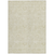 3' X 5' Ivory And Beige Floral Washable Indoor Outdoor Area Rug