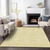 10' X 14' Gold And Ivory Medallion Washable Indoor Outdoor Area Rug