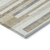 10' X 14' Ivory Beige And Taupe Striped Washable Indoor Outdoor Area Rug