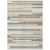 10' X 14' Ivory Beige And Taupe Striped Washable Indoor Outdoor Area Rug