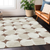 8' X 10' Brown Beige And Ivory Abstract Washable Indoor Outdoor Area Rug