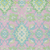 8' X 10' Pink Green And Blue Oriental Washable Indoor Outdoor Area Rug