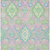 8' X 10' Pink Green And Blue Oriental Washable Indoor Outdoor Area Rug