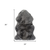 2' X 3' Gray Genuine Sheepskin Animal Print Shag Area Rug