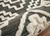 4' Round Gray and Cream Geometric Area Rug