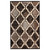 7' X 9' Chocolate Quatrefoil Power Loom Distressed Stain Resistant Area Rug - 606114076261