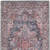 2' X 6' Red Oriental Power Loom Distressed Washable Runner Rug
