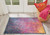 2' X 3' Blue And Orange Abstract Area Rug