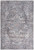 4' X 6' Grey Oriental Power Loom Distressed Washable Area Rug