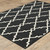 3’x5’ Black and Ivory Trellis Indoor Outdoor Area Rug - 4512822875415