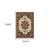 2' X 3' Red And Ivory Oriental Area Rug