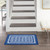 6' X 9' Blue And White Geometric Area Rug