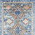 2' X 4' Blue Southwestern Power Loom Non Skid Area Rug