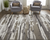 4' X 6' Gray Ivory And Brown Abstract Distressed Area Rug