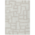 9' X 12' Ivory And Beige Abstract Washable Indoor Outdoor Area Rug