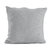 Set of Two Light Gray Diamond Cotton Throw Pillow With Fringe