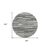 8' Gray And Ivory Round Striped Washable Indoor Outdoor Area Rug