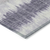 8' Lavender Purple And Ivory Round Striped Washable Indoor Outdoor Area Rug
