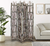 64" Brown Solid Wood Folding Four Panel Screen Room Divider