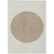 10' X 14' Ivory And Brown Striped Washable Indoor Outdoor Area Rug