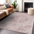 8' X 10' Pink Floral Medallion Washable Indoor Outdoor Area Rug