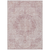 8' X 10' Pink Floral Medallion Washable Indoor Outdoor Area Rug