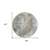 8' Taupe Beige And Brown Round Abstract Washable Indoor Outdoor Area Rug